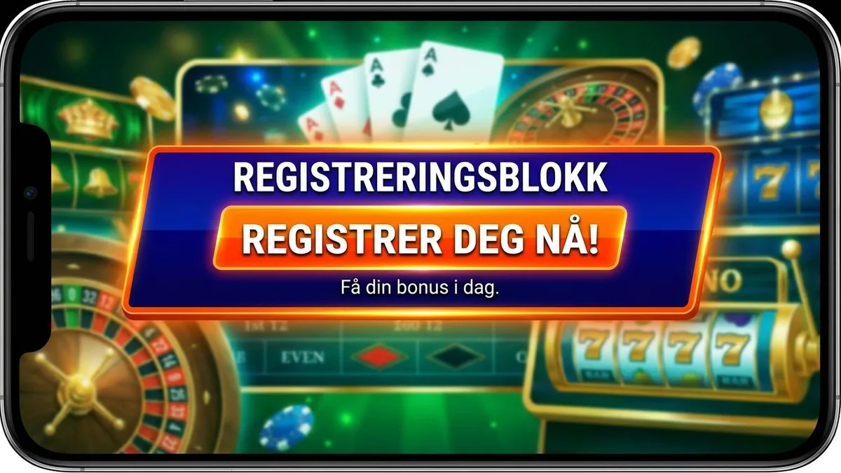 Registrer deg med bonus